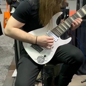 Clip of Lucas Mann playing his solo from The Husk live at the NAMM show on his signature Legator Guitars LM-9 Guitar! Order the LM-9 through the link below: https://www.legatorguitars.com/product-page/lm-9 | Rings of Saturn