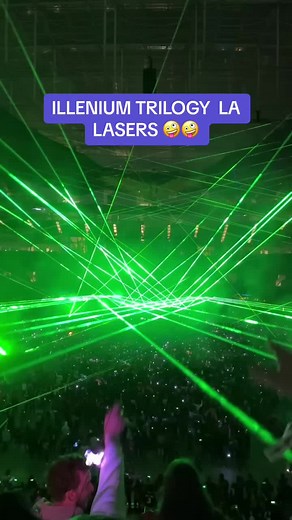 Immersive Laser Show at Illenium Trilogy LA Performance