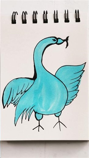 Duck Drawing Tutorial Step by Step Pencil Sketch for Kids & Beginners art #youtubeshorts #shortsfeed