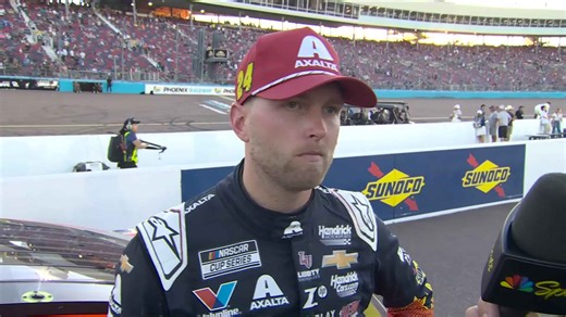 Byron reacts to late-race caution: 'Felt like a passenger'