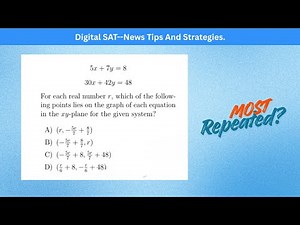 DSAT Practice Question Breakdown | Quick Strategy | Hardest Maths question