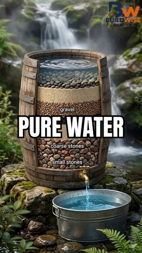 DIY Natural Water Filter | Pure Nature, Filtered.#BuildWiseAcademy #WaterFiltration #cleanwater
