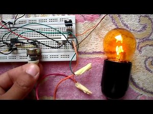 PIC16F877A Light dimmer with TRIAC | 220V AC lamp brightness control