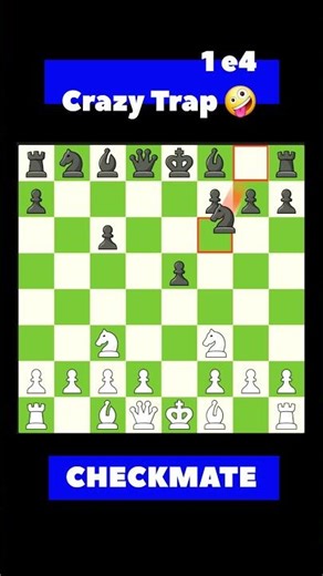 Crazy 1.e4 Checkmate Trap | Instant Win!