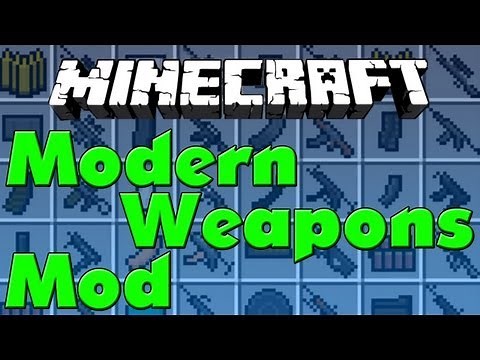 Minecraft Mods #11 - Modern Weapons - Flan's Mod Pack [HD]