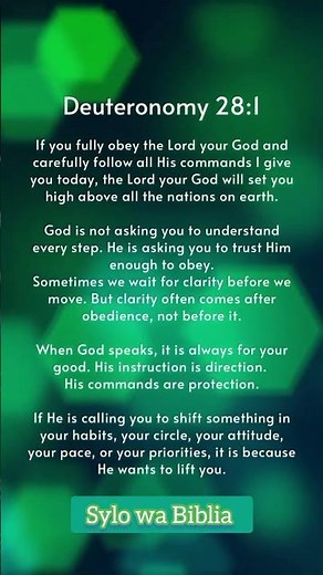 Blessings of Obedience