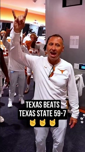 Texas Beats Texas State 59-7 🤘🤘