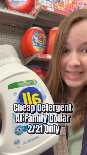 Cheap Laundry Detergent At Family Dollar!!! 2/21 Only Thank you @thejakeofalldeals New to lbotta? Sign up with my code: nwdbyyv & earn $5 when you scan your first receipt! #familydollar #couponing #savingmoney #howtosave #couponingforbeginners | CouponswithMary