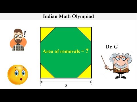 Indian Math Olympiad | Square to Octagon: Can You Find the Area Removed?