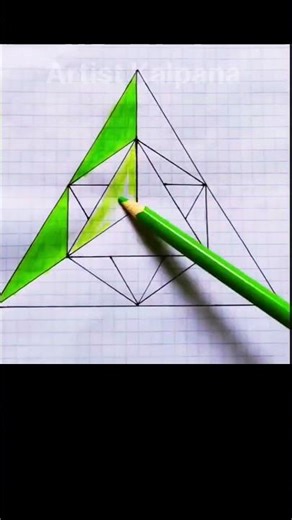 3D Triangle shape drawing Stap by step 📐 #shortsfeed #drawing #youtube #3dillusion #3ddrawing #art