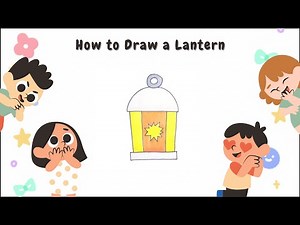 Easy Drawing for Kids | How to Draw a Lantern for Kids