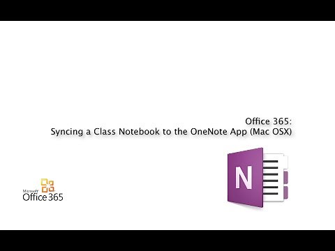 Syncing a Class Notebook to the OneNote App (Mac OSX)