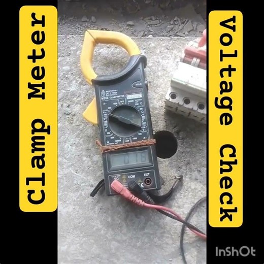 Single Phase Voltage Check by Clamp Meter #electrical #shortvideo #electrician #voltage #clampmeter