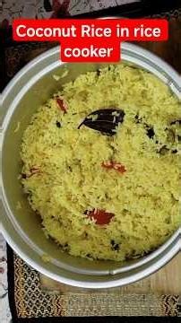 Coconut Rice in rice cooker #viralvideo #recipe