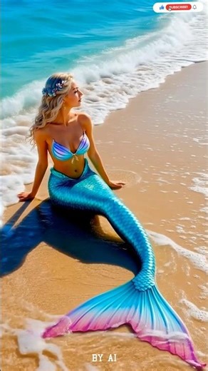 Mermaid Found Resting on the Beach 🧜‍♀️✨ (So Real!) #mermaid #shorts #beach