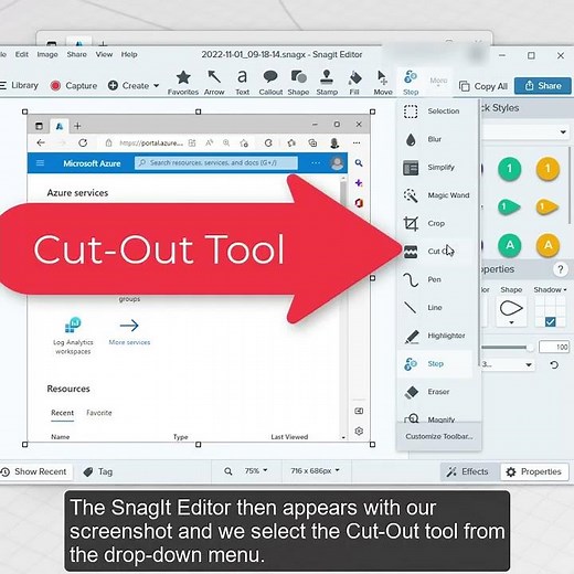 Trim your screenshot edges with Snagit