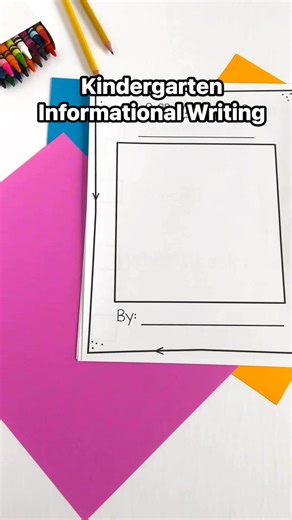 Comment WRITE and I’ll send you my complete informational writing unit that has everything you need and more 🫶🏼✨ | That Kinder Mama