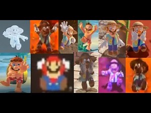 Super Mario Oddysey All Mario Death Animations