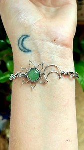 I’m curious how you all feel about this design in bracelet form! 🌙✨ I have four made for this fridays restock. 🤗 I’ll be posting still photos of them here soon and what crystals/wires they use | Heidi