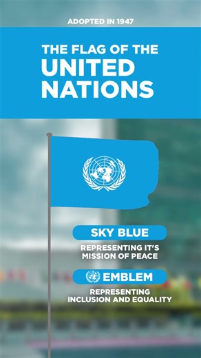 The Flag of the United Nations | Flag Raising Animation #flags #unitednations