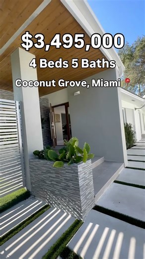 One story Coconut grove home