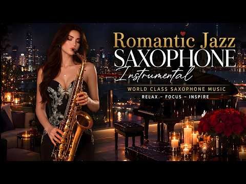 SMOOTH JAZZ SAXOPHONE ❤️ Romantic Instrumental Music for Cozy Nights & Memories