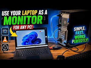 Laptop as Monitor for Desktop PC — Three Methods Explained With No Drivers Needed