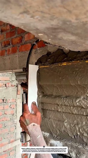 How Decorative Concrete Molding Is Made by Hand | Satisfying Construction Craftsmanship
