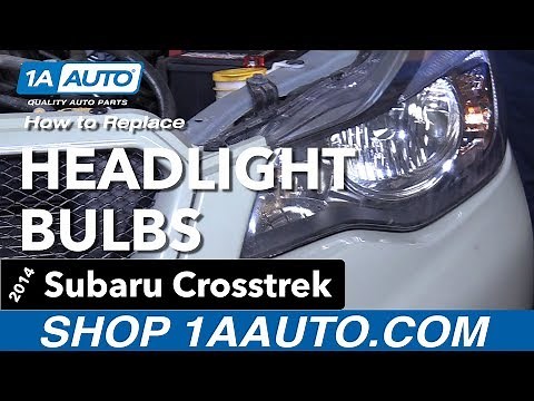 How To Replace Headlights Bulbs 14-17 Subaru Crosstrek