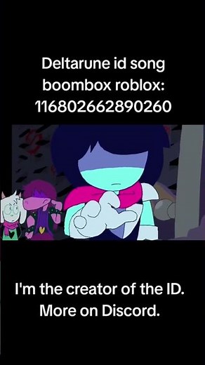 Deltarune id song boombox roblox #роблокс #boombox #roblox #song #music #deltarune #bigshot