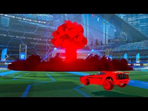 Using The *NEW* Crimson Tactical Nuke Goal Explosion In Rocket League!! - Rocket League Gameplay