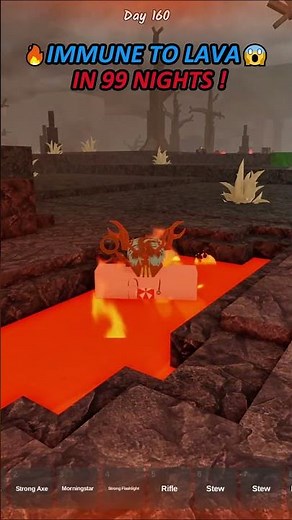 IMMUNE TO LAVA IN 99 NIGHTS 😱🔥