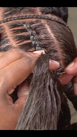 Stitch Braids With The Rattail Comb. #braidstyles#braid #braids #twisted #twist cornrow | Yatsa Creations