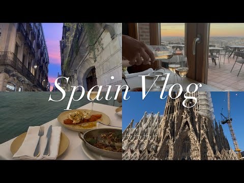 Spain Vlog🇪🇸【街並みと海を堪能した旅🏝】Barcelona，Toledo，Madrid周遊‎🤍👙✩.*˚