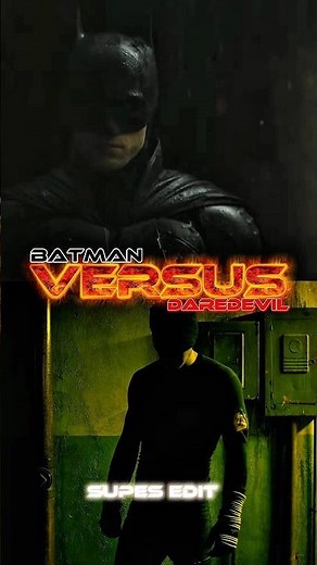 BATMAN VS DAREDEVIL #batman #daredevil #marvel #edit #shorts