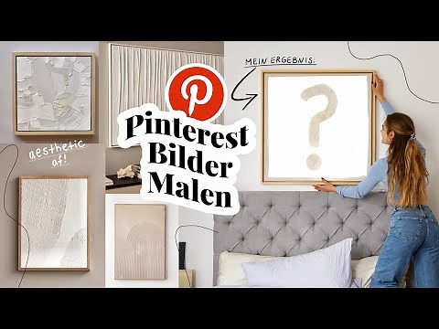 Künstlerin testet: Minimal Art von Pinterest (aesthetic af) DIY Bilder malen // I'mJette