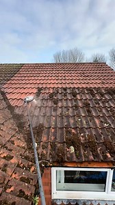 Cleaning a SUPER mossy roof #super #moss #clean #cleaning #roof #roofing | Almighty Shine