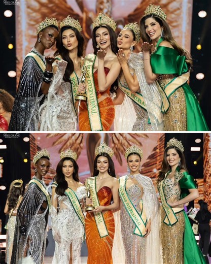 Meet the Top 5 queens of Miss Grand International 2025! Philippines’ Emma Mary Tiglao was crowned Miss Grand International 2025, achieving a historic back-to-back win for the country. Thailand’s Sarunrat Puagpipat finished as 1st Runner-up, followed by Spain’s Aitana Carolina Jiménez as 2nd Runner-up, Ghana’s Faith Maria Porter as 3rd Runner-up, and Venezuela’s Nariman Battikha as 4th Runner-up. 📷: Miss Grand International / Facebook | GMA Public Affairs