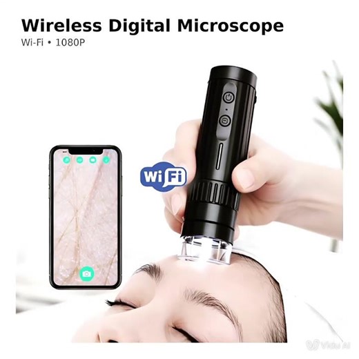 Real-Time Skin & Scalp Analysis Tool (1080P WiFi Digital Microscope)