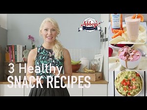 3 HEALTHY SNACK Recipes | PROTEIN PACKED Creamsicle Smoothie, Guacamole & "Ice Cream"!