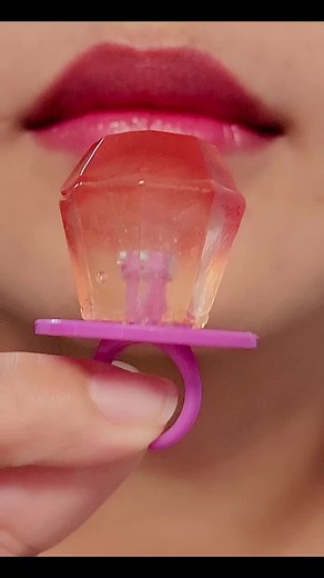 Mesmerizing ASMR Ring Pop Lollipop Candy Eating Video