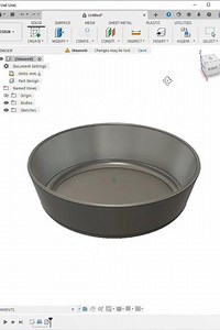 Bowl Design in Fusion 360 | Beginner Revolve Tutorial | Fusion 360 for Beginners #fusion360