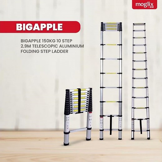 Bigapple 150kg 10 Step 2.9m Telescopic Aluminium Folding Step Ladder Review