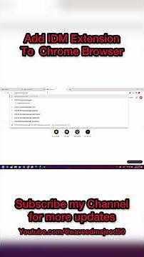 Adding IDM Extension #shortvideo #shortsyoutube #shorts #idm #internetdownloadmanager #chrome