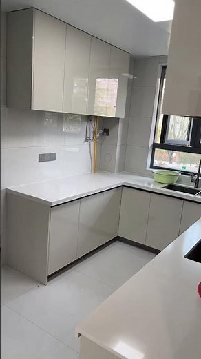 Kitchen Cabinet Installation | Modern Wooden Kitchen Setup