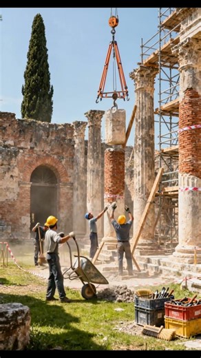 Restoring the Ancient City of Pompeii | Incredible Ruins Transformation in 30 Seconds