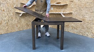 91K views · 802 reactions | The secret of this table is the diagonal 1/4. 이 테이블의 비밀은 대각선 1/4입니다. ▶YouTube original:https://youtu.be/iuya1-5lB5w | 망치 소리 Hammer sound | Facebook