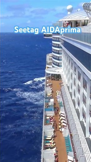 😍 Perfekter Seetag AIDA Prima 🚢 | Relaxen & genießen 🏝️ #travelshorts