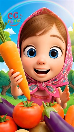 Vegetables Song for Kids 🥕🍅| Learn Vegetables Names | Nursery Rhymes & Kids Songs #shorts #cartoon