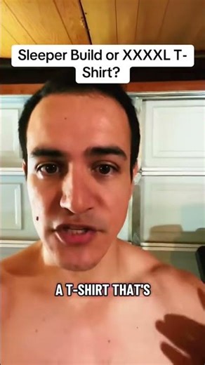 Get lean, Wear super oversized shirt, Sleeper Build Bait #sleeperbuild #Fitness #xxl #bigshirt